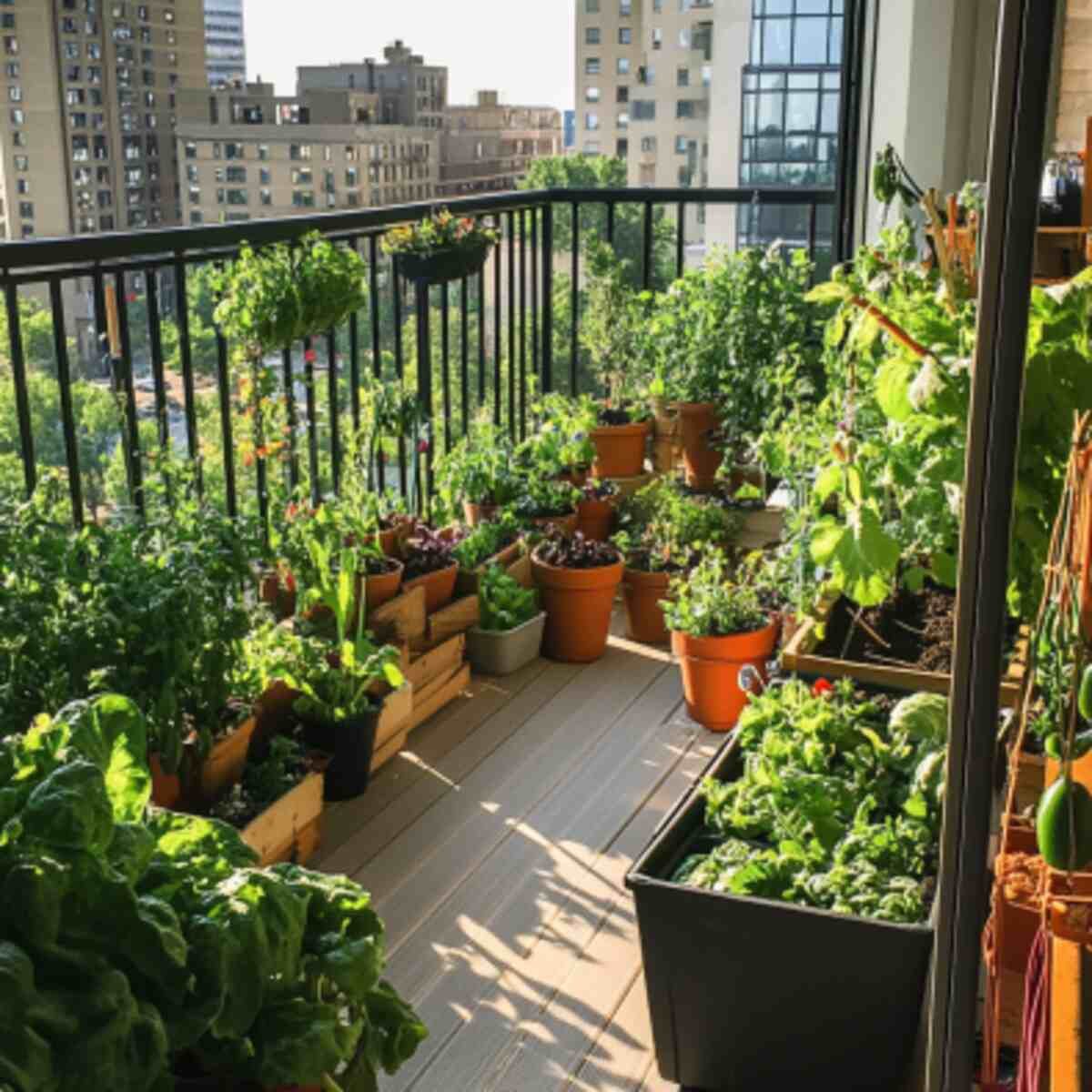 Raised garden bed with vegetables and herbs for beginners