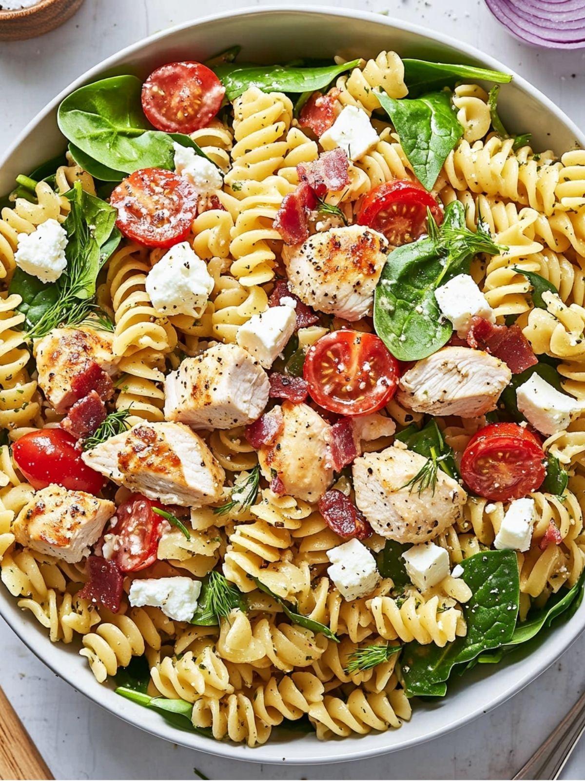 Viral High-Protein Chicken Pasta Salad Recipe (Easy 15-Min Meal Prep)